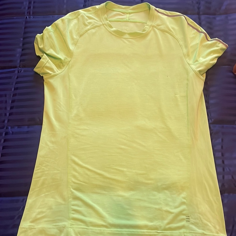 Lime green Lululemon shirt